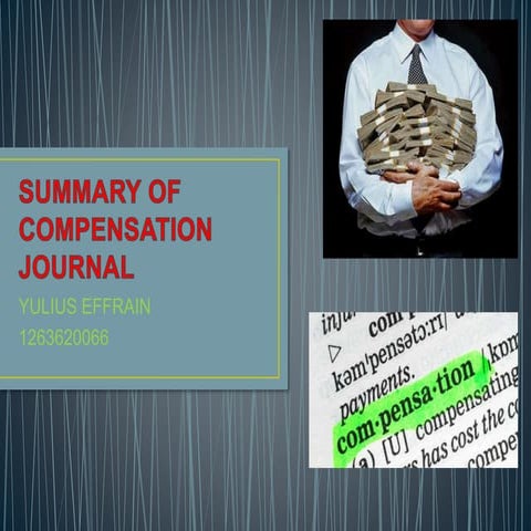 Jurnal kompensasi yulius effrain