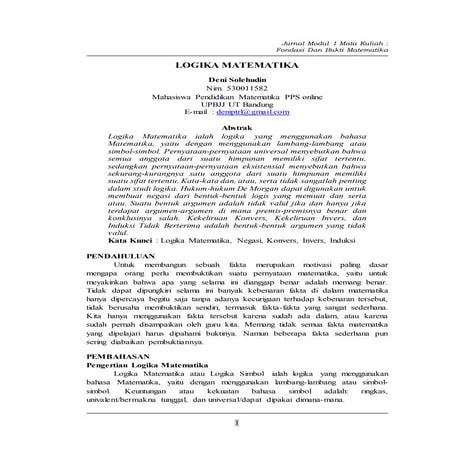 Logika matematika | DOCX