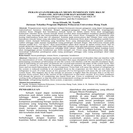 Jurnal pdp vol 2 no 2 iwan dan m taufik perawatan-perbaikan mesin pendingin t...