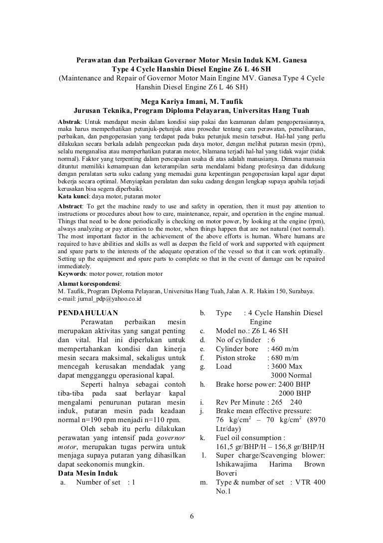 Jurnal Pdp Vol 4 No 1 Mega K I Dan M Taufik Perawatan Dan Perbaikan G