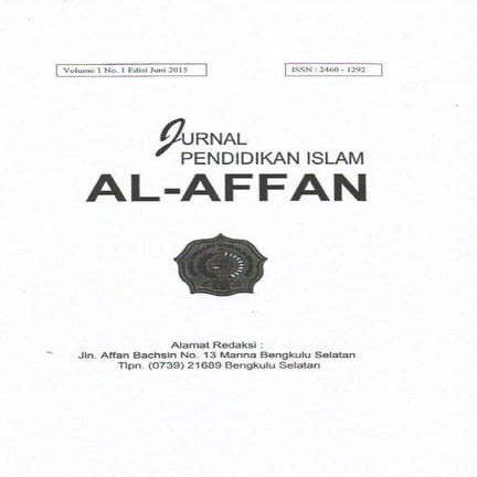 Jurnal pendidikan islam al affan (zulyan) | PDF