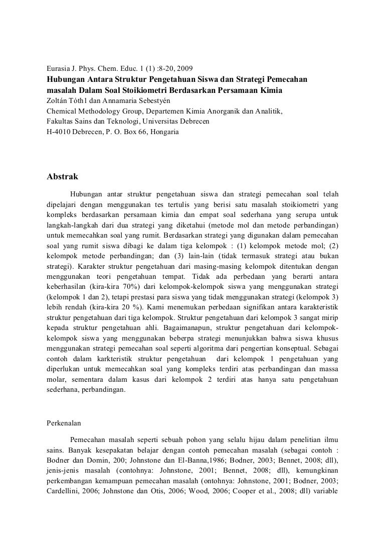 Jurnal Stoikiometri Translete Jurnal Stoikiometri Translete