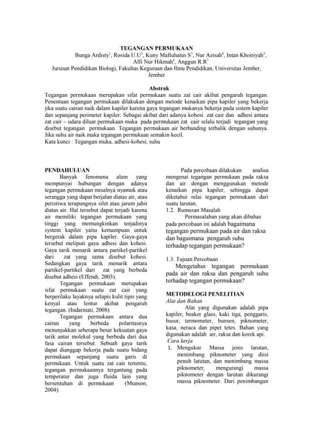 tegangan permukaan