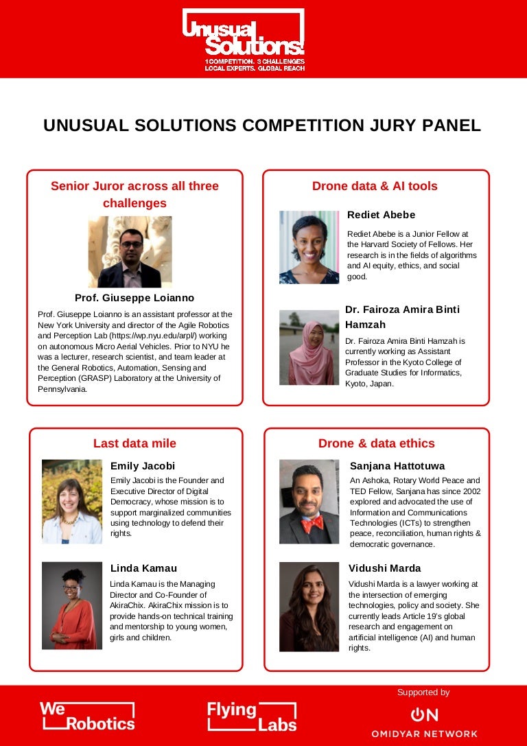 Unusual Solutions Competition Jury Panel