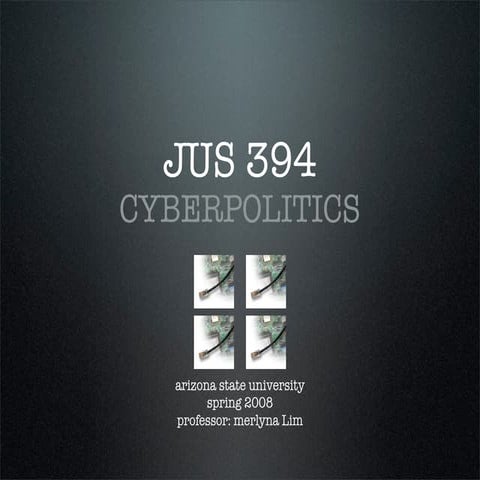 Jus394 Spring09 Intro