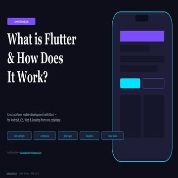 flutter framework android app development presentation with projects ...