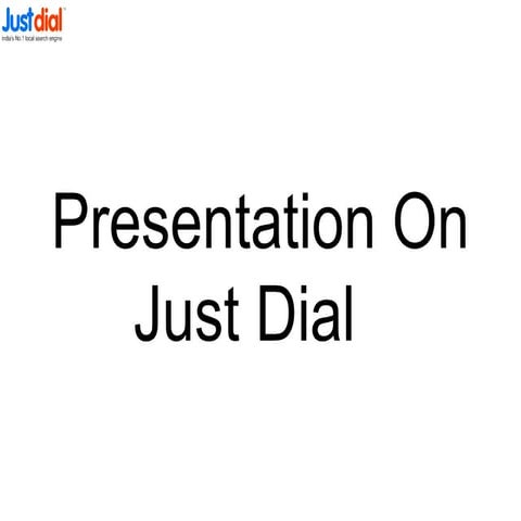 Just Dial PPT
