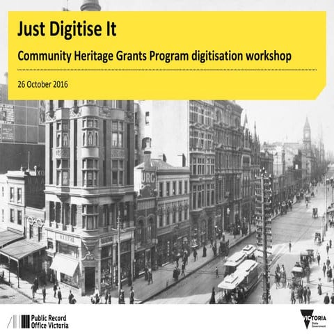 Just digitise it - Daniel Wilksch of the Public Records Office Victoria
