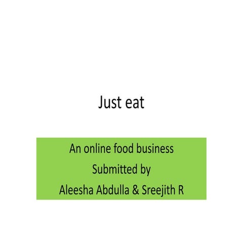 online food business