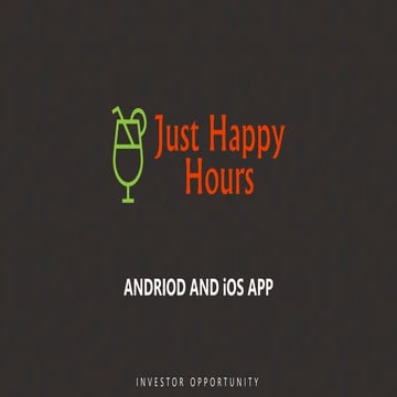 Just happy hours pitch deck