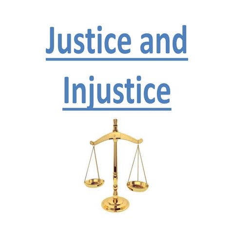 Justice and injustice | PPTX