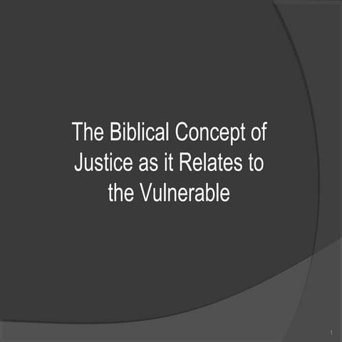 Justice and the bible