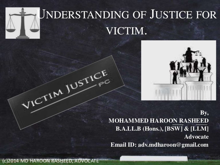 Justice for victims