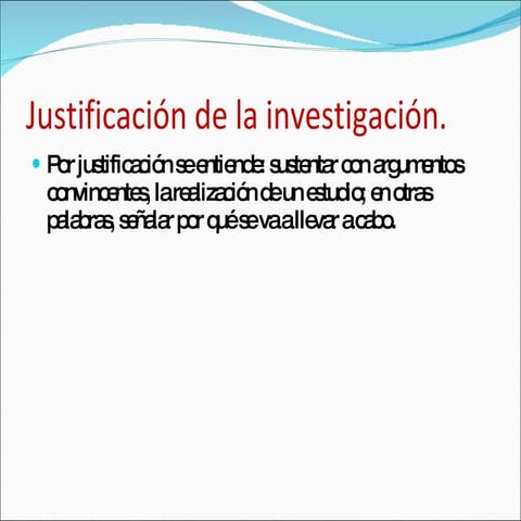 JustificacióN De La InvestigacióN | PPT