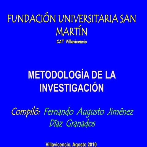 Justificación de la investigación según Carlos Méndez
