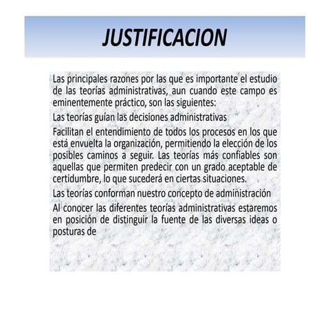 Justificacion