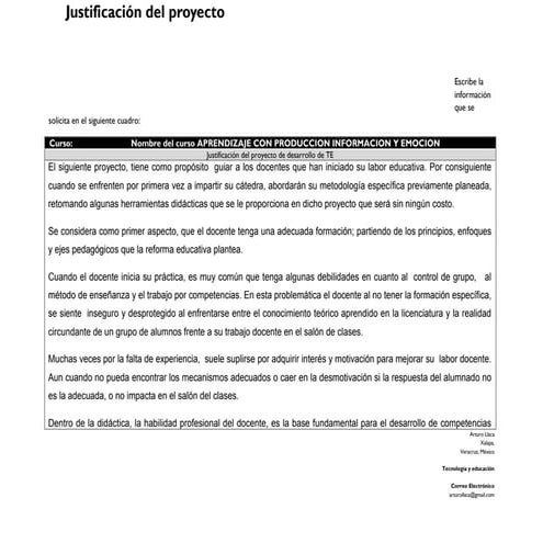 Justificacion de nuestro proyecto
