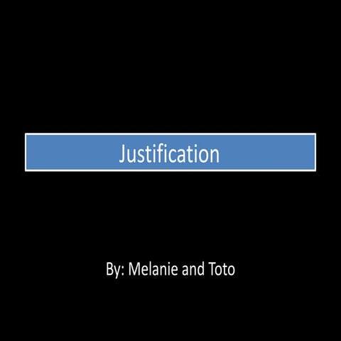 Justification memo | DOCX