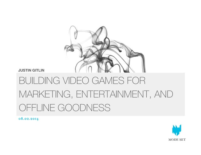Develop Denver 2014: Building Physical Video Games