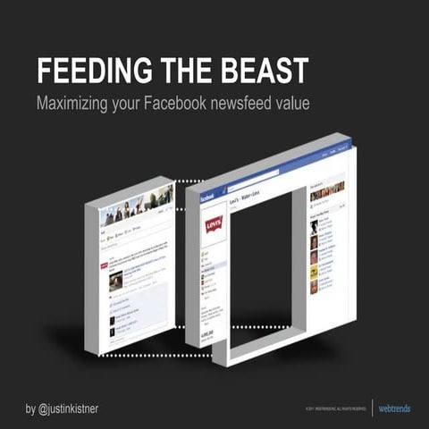 Facebook Newsfeed Tips, Feeding The Beast by Justin Kistner, Social Fresh Cha...