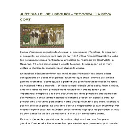 Justinià I El Seu Seguici
