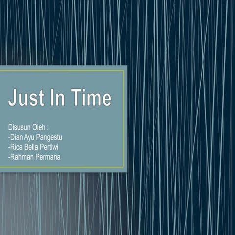 Just in time (jit) | PPTX