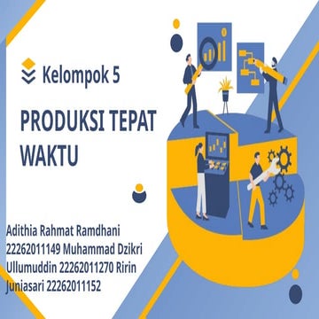 Just In time dalam penerapan dalam sistem manufaktur | PPTX