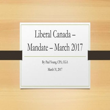 Justin Trudeau - Government Mandate - analysis and commentary - march 2017