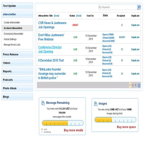 Justmeans power point