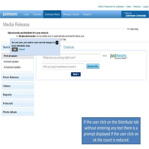 Justmeans power point