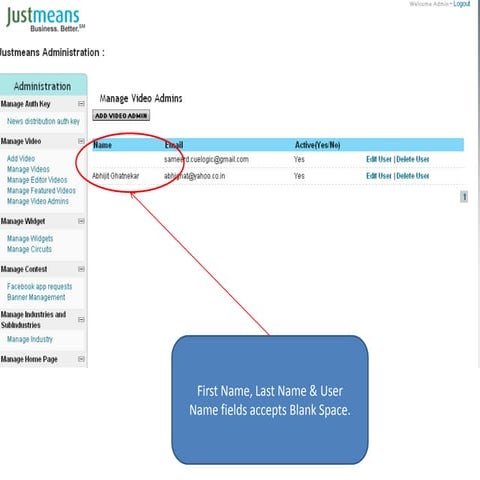 Justmeans power point