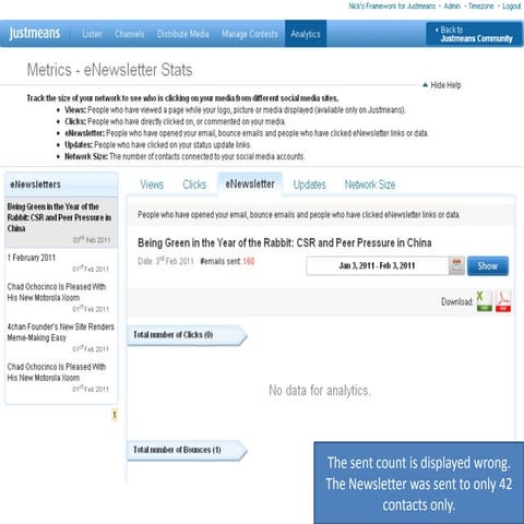 Justmeans power point