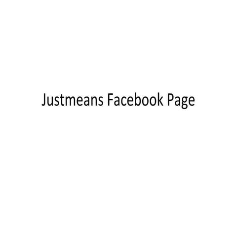 Justmeans power point