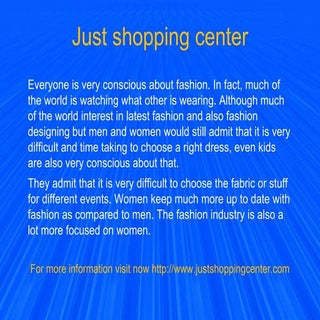 Just shopping center
