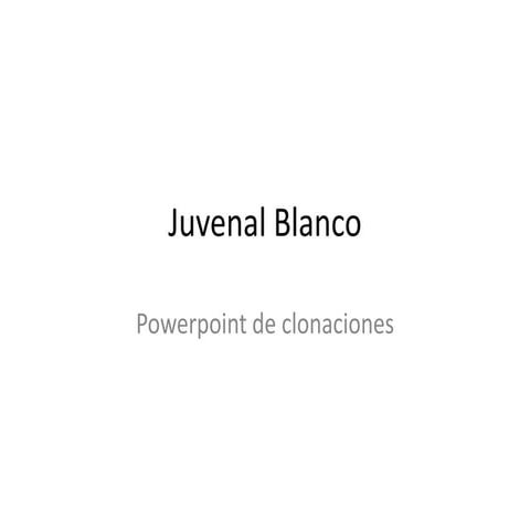 Juvenal blanco, powerpoint2