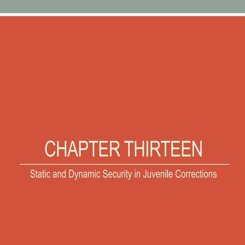 Juvenile corrections pp week 11