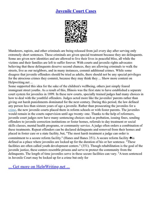 Juvenile Court Cases PDF Juvenile Court Cases PDF