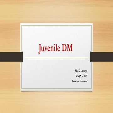 Juvenile DM.pptx