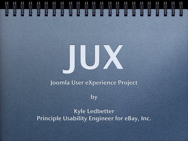 JUX - Joomla User eXperience