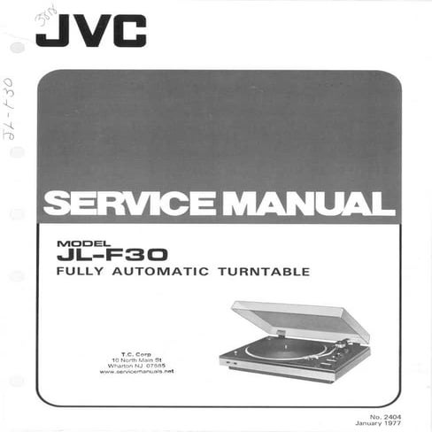 JVC JL-F30 | PDF