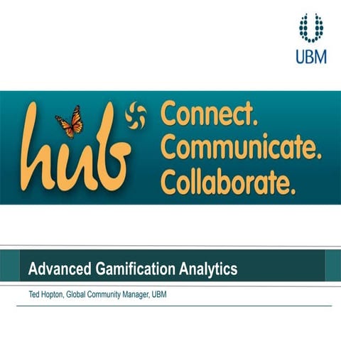 Advanced Gamification Analytics - JiveWorld 2013