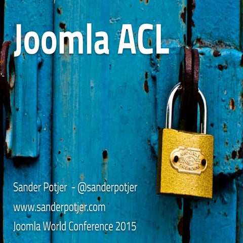 Joomla ACL introduction, limit site access