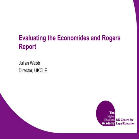 Evaluating the Economides and Rogers report