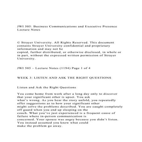 JWI 505 Business Communications and Executive Presence Lect.docx