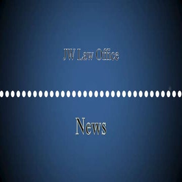 Jw law office news