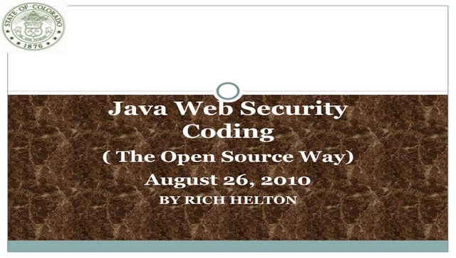 Java Web Security Class