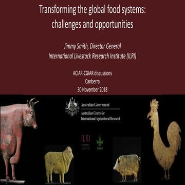 Transforming the global food systems: Challenges and opportunities