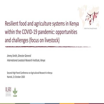 Resilient food and agriculture systems in Kenya within the COVID-19 pandemic:...