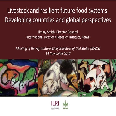 Livestock and resilient future food systems: Developing countries and global ...