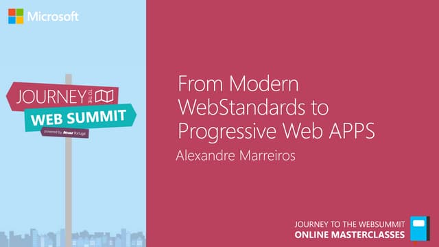 Jws masterclass progressive web apps